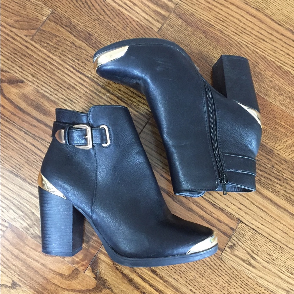 Gypsy Warrior Boutique Black Heeled Booties